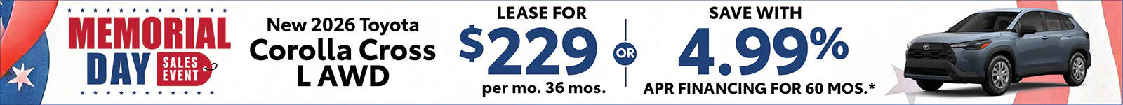 New 2026 Toyota Corolla Cross L AWD