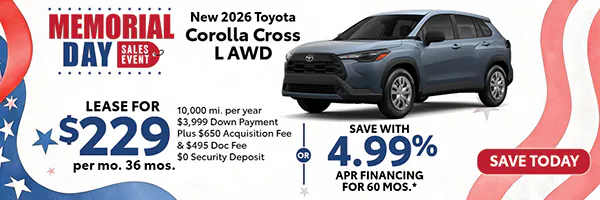 New 2026 Toyota Corolla Cross L AWD | Atlantic Toyota