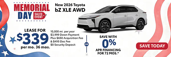 New 2026 Toyota bZ XLE AWD | Atlantic Toyota