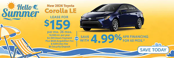 New 2026 Toyota Corolla LE | Atlantic Toyota