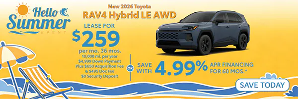 New 2026 Toyota RAV4 Hybrid LE AWD | Atlantic Toyota