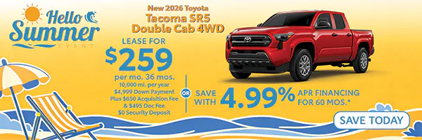 New 2026 Toyota Tacoma SR5 Double Cab 4WD | Atlantic Toyota