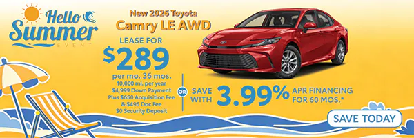 New 2026 Toyota Camry LE AWD | Atlantic Toyota