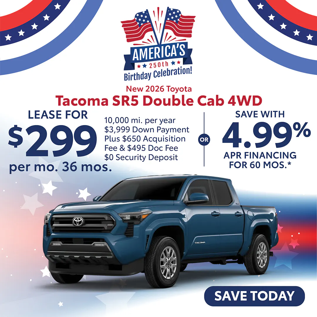 New 2026 Toyota Tacoma SR5 Double Cab 4WD | Atlantic Toyota