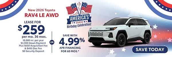 New 2026 Toyota RAV4 LE AWD | Atlantic Toyota