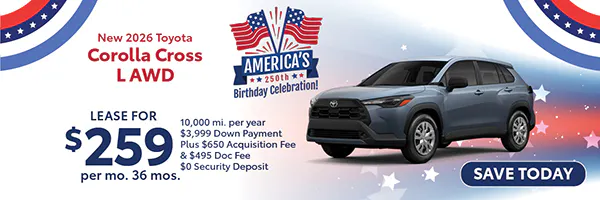 New 2026 Toyota Corolla Cross L AWD | Atlantic Toyota