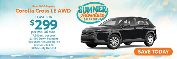 New 2026 Toyota Corolla Cross LE AWD | Atlantic Toyota