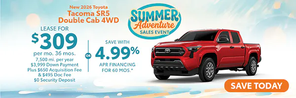 New 2026 Toyota Tacoma SR5 Double Cab 4WD | Atlantic Toyota