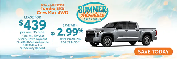 New 2026 Toyota Tundra SR5 CrewMax 4WD | Atlantic Toyota