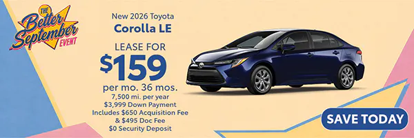 New 2026 Toyota Corolla LE | Atlantic Toyota
