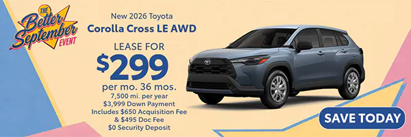 New 2026 Toyota Corolla Cross LE AWD | Atlantic Toyota