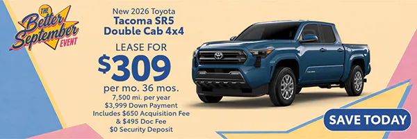 New 2026 Toyota Tacoma SR5 Double Cab 4×4 | Atlantic Toyota