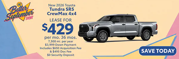 New 2026 Toyota Tundra SR5 CrewMax 4×4 | Atlantic Toyota