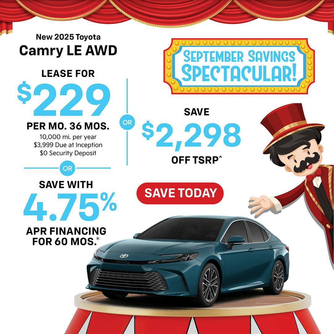 New 2025 Toyota Camry LE AWD | Atlantic Toyota