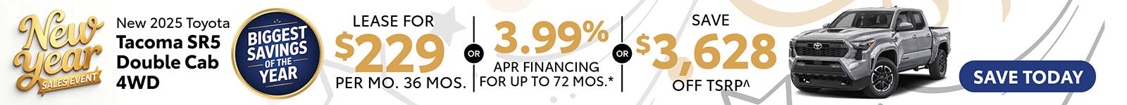 New 2025 Toyota Tacoma SR5 Double Cab 4WD