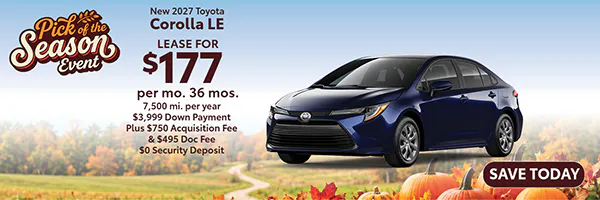 New 2027 Toyota Corolla LE | Atlantic Toyota