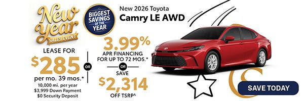 New 2026 Toyota Camry LE AWD | Atlantic Toyota