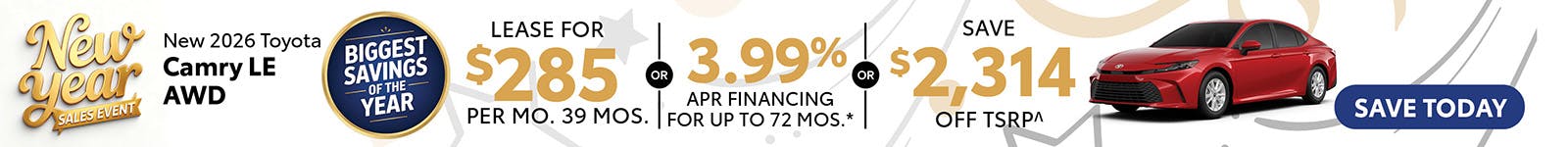 New 2026 Toyota Camry LE AWD