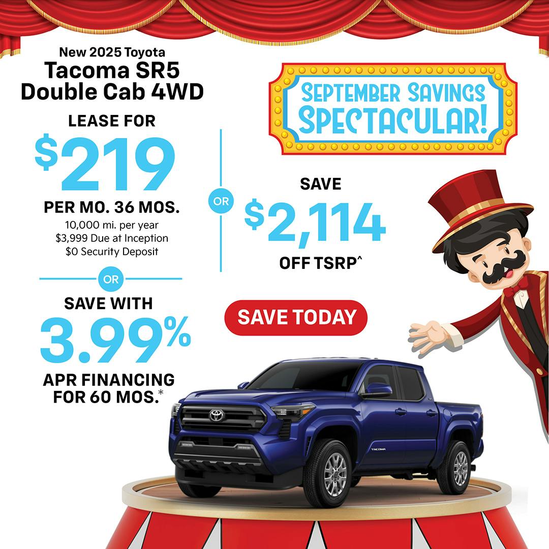 New 2025 Toyota Tacoma SR5 Double Cab 4WD | Atlantic Toyota