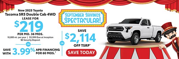 New 2025 Toyota Tacoma SR5 Double Cab 4WD | Atlantic Toyota