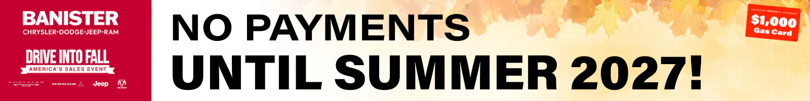 No Payments Until Summer 2027