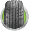 Tire tread showing no immediate need for replacement