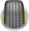 Tire tread showing replacement should be considered