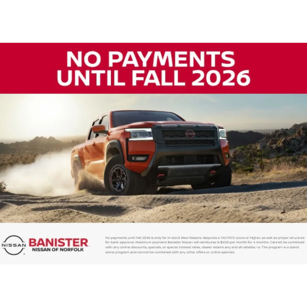 No Payments Until 2027 | Banister Nissan of Norfolk