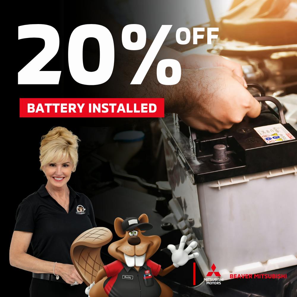 20% OFF Battery Installation | Beaver Mitsubishi