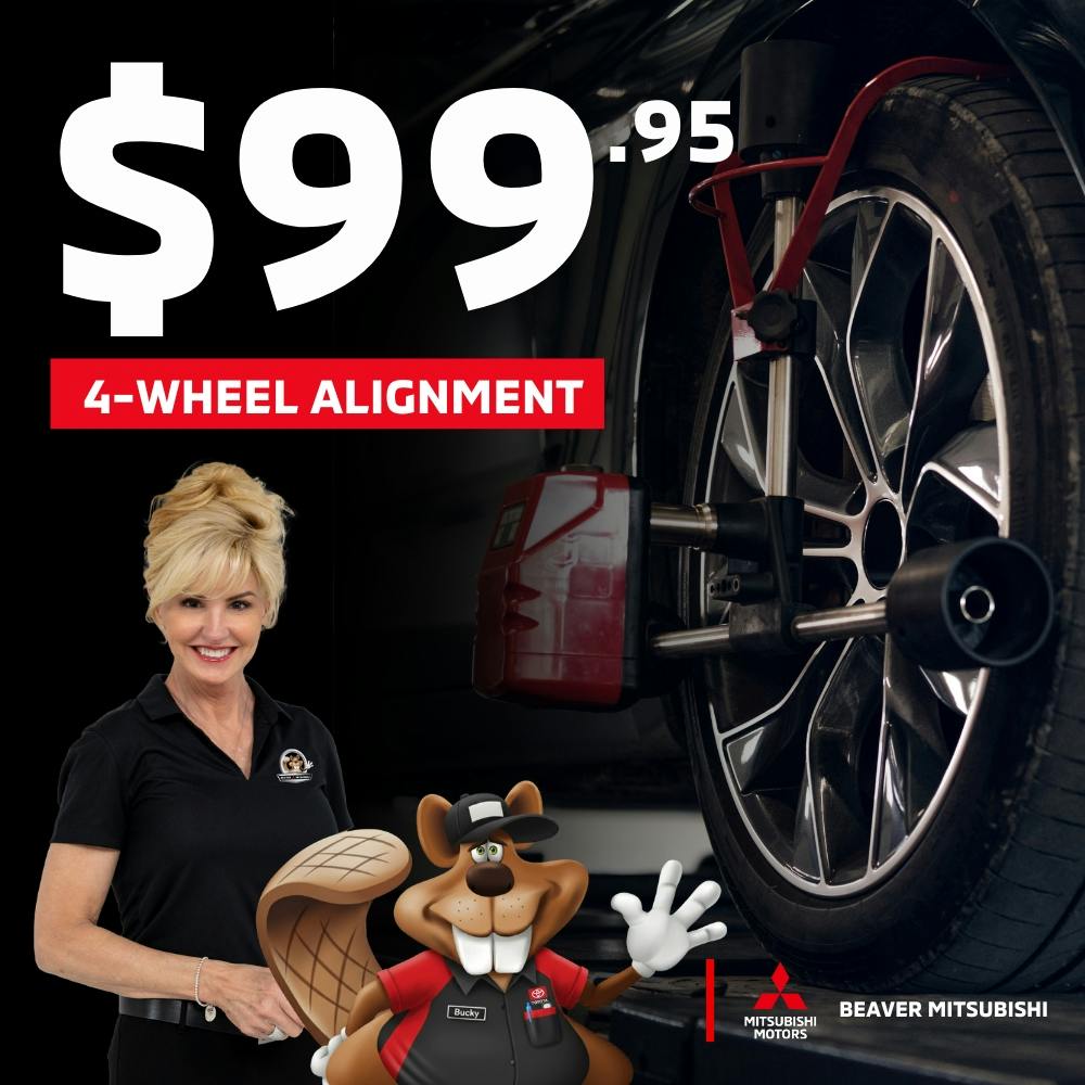 $99.95  4-Wheel Alignment | Beaver Mitsubishi