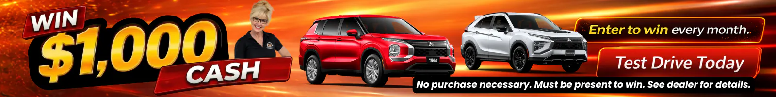 Test Drive $1,000 giveaway