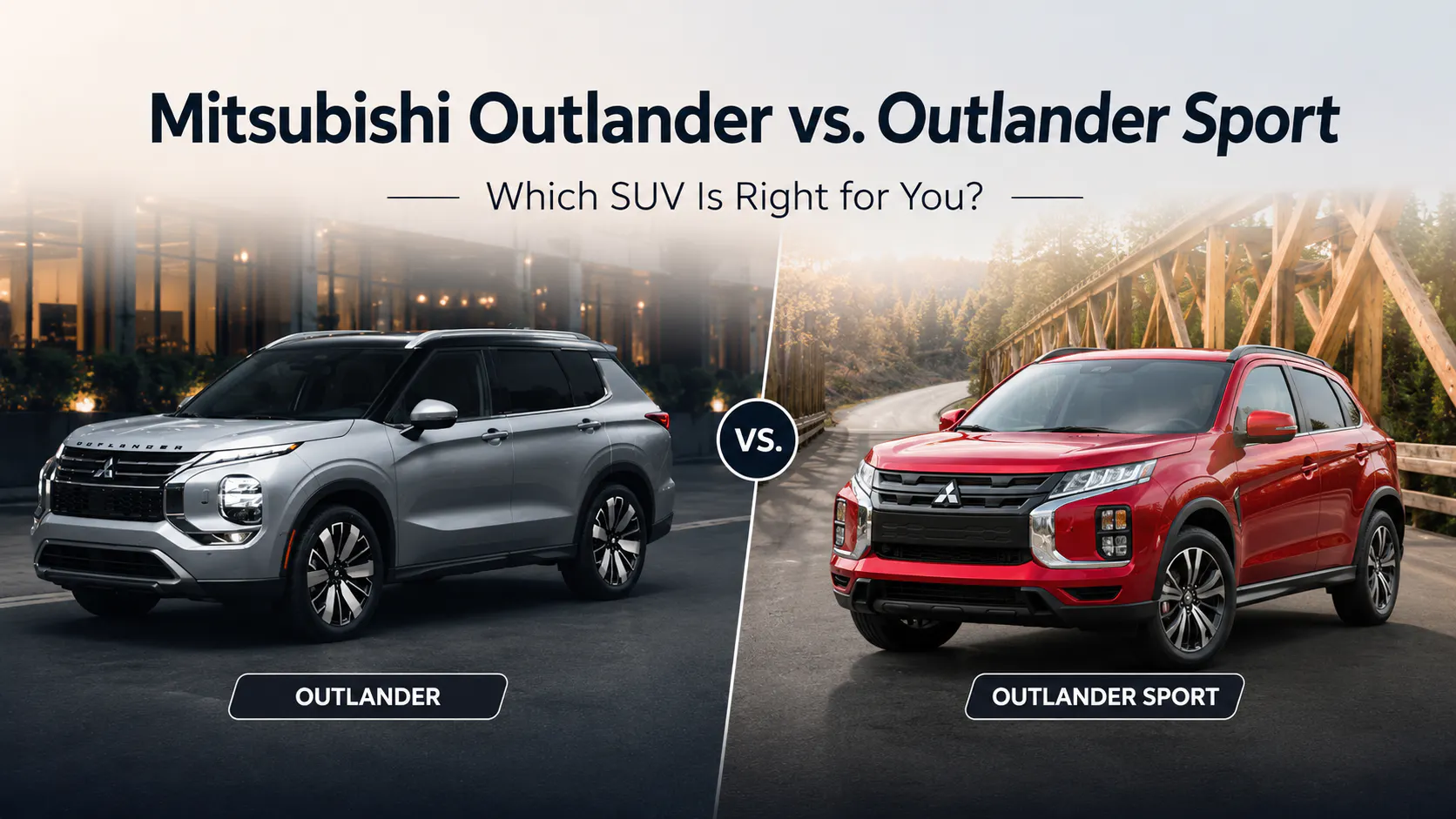 Mitsubishi Outlander vs Outlander Sport
