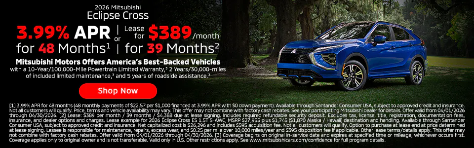 April 2026 Eclipse Cross | Beaver Mitsubishi