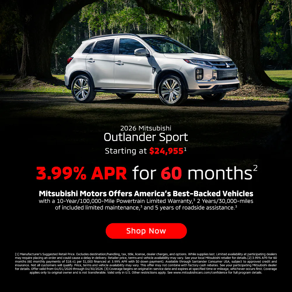 April 2026 Outlander Sport | Beaver Mitsubishi