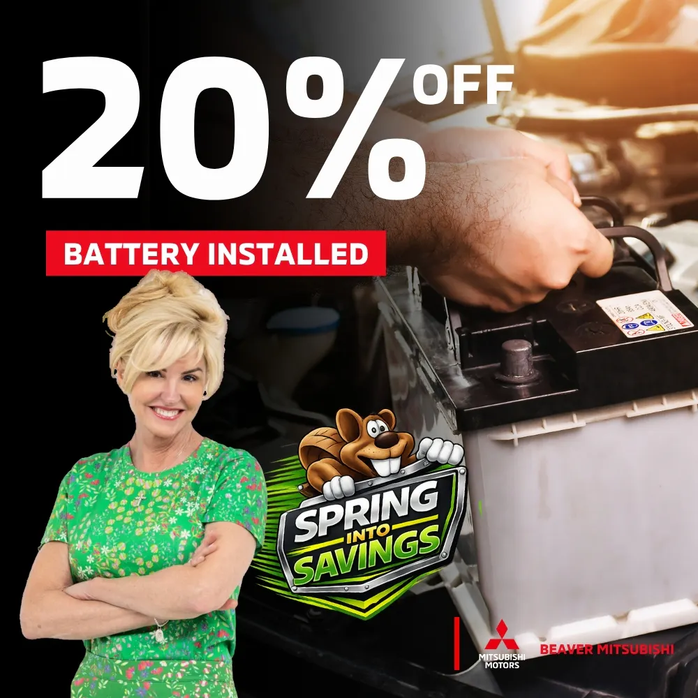 20% OFF Battery Installation | Beaver Mitsubishi