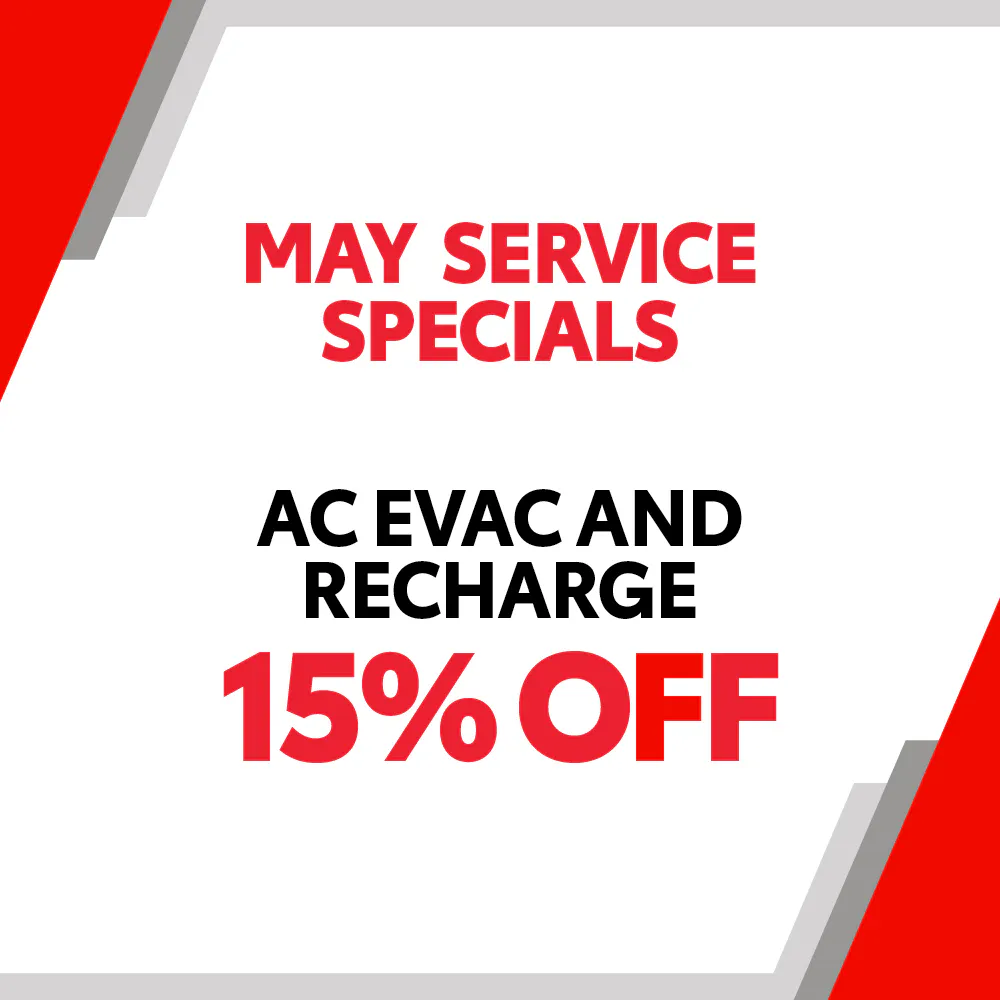 May Service Specials – AC EVAC and Recharge 15% Off | Berge Toyota