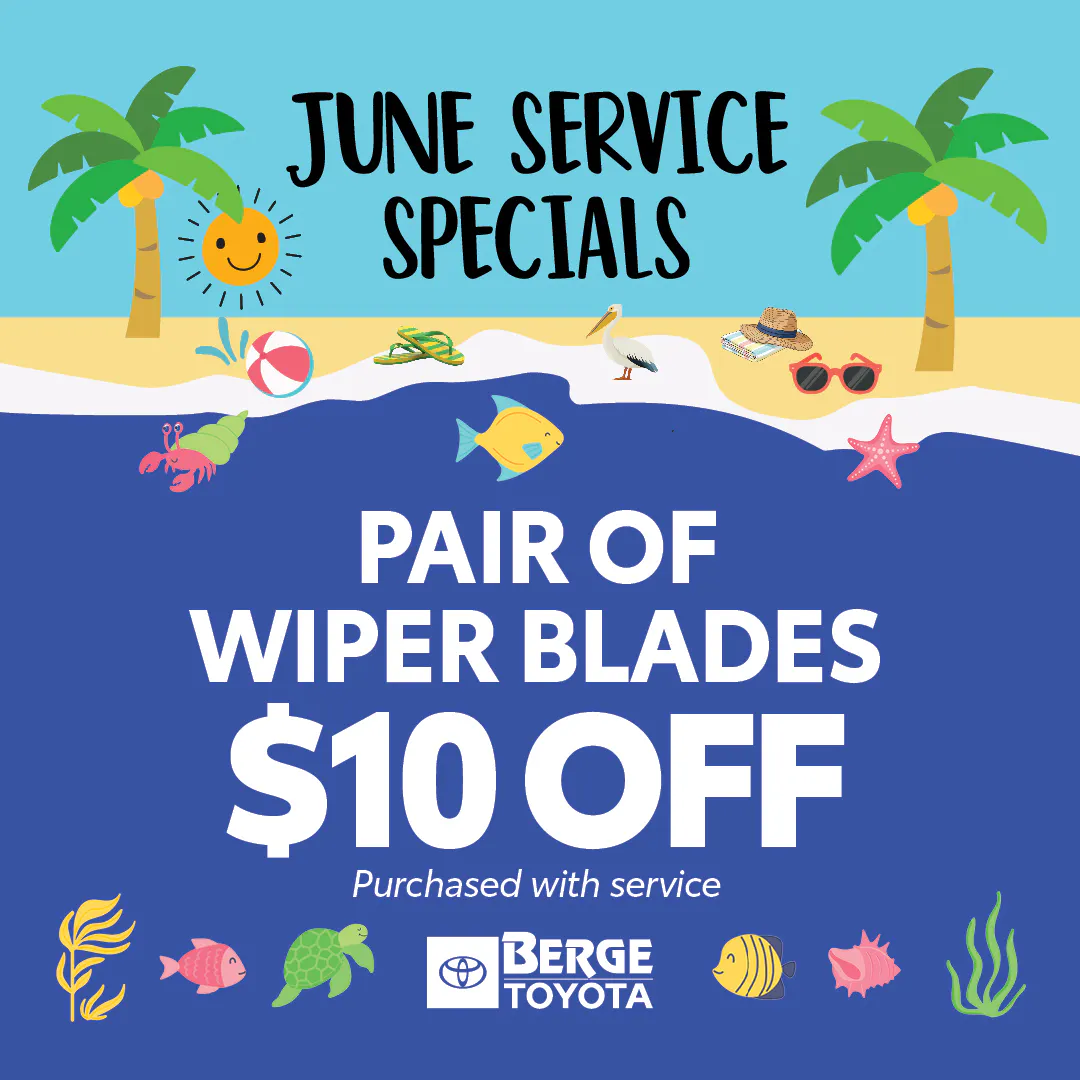 Pair of Wiper Blades $10 Off | Berge Toyota