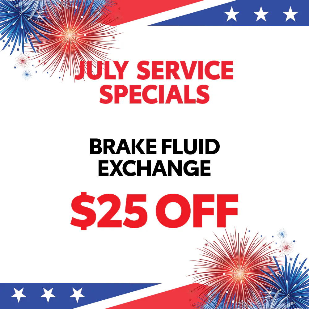 July 2026 Service Specials — Brake Fluid Exchange | Berge Toyota