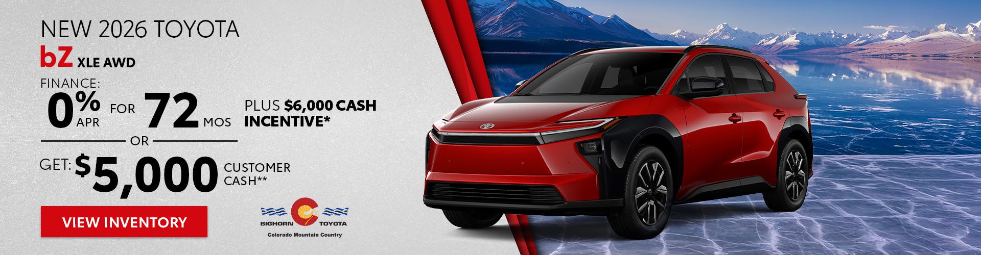 New 2026 Toyota bZ XLE AWD