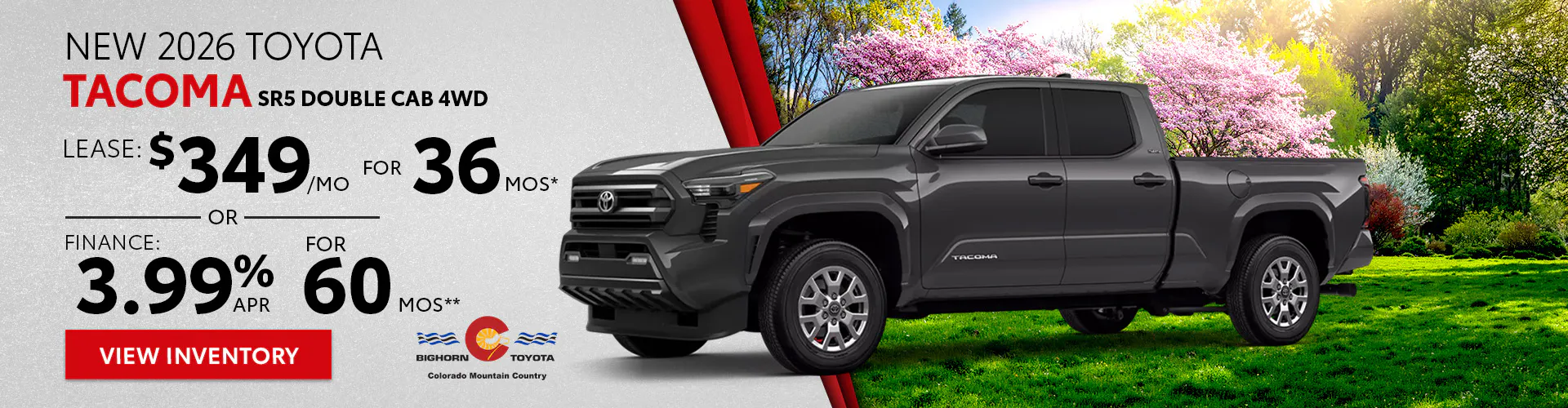 New 2026 Toyota Tacoma SR5 Double Cab 4WD