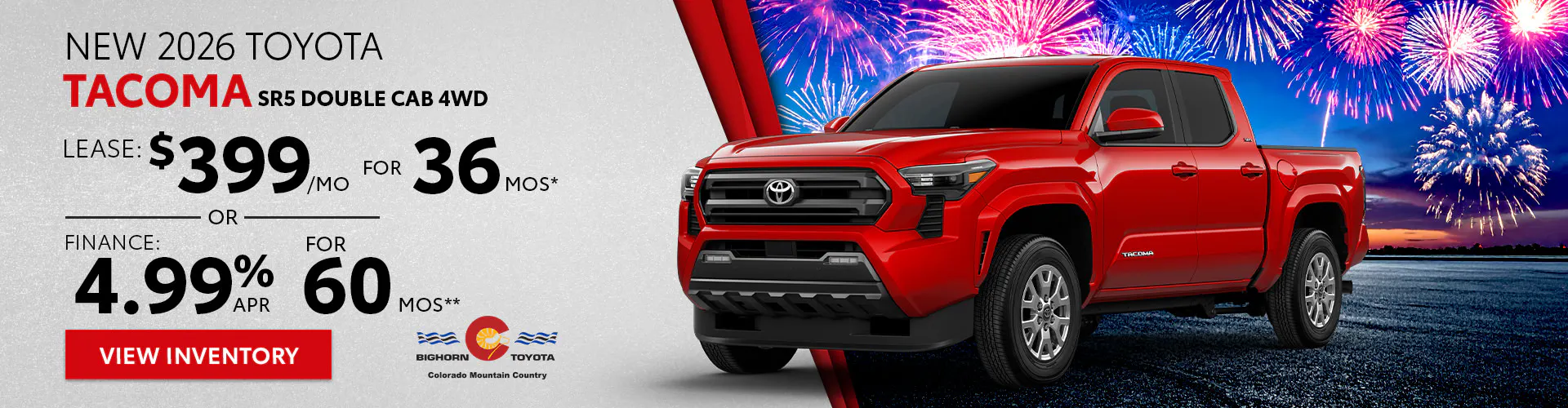 New 2026 Toyota Tacoma SR5 Double Cab 4WD