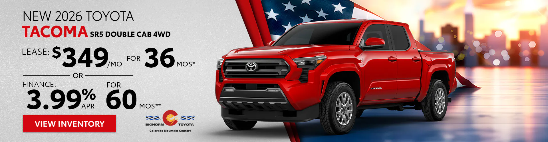 New 2026 Toyota Tacoma SR5 Double Cab 4WD