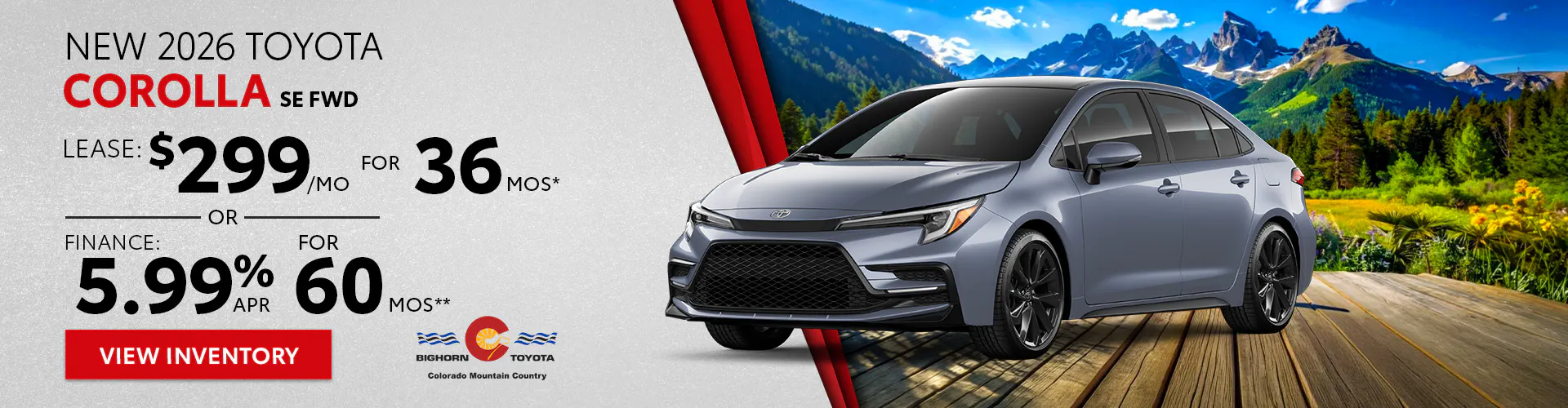 New 2026 Toyota Corolla SE FWD