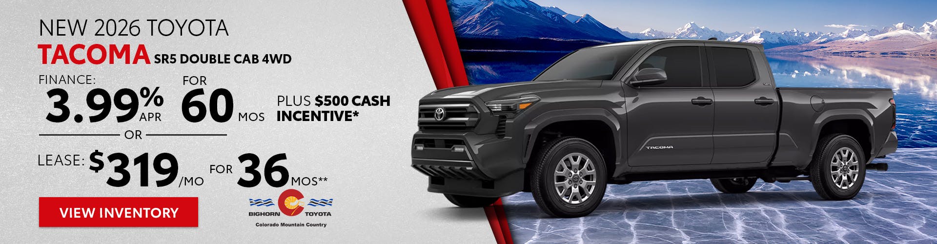 New 2026 Toyota Tacoma SR5 Double Cab 4WD