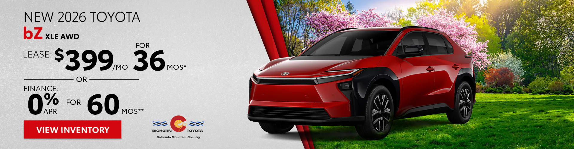 New 2026 Toyota bZ XLE AWD