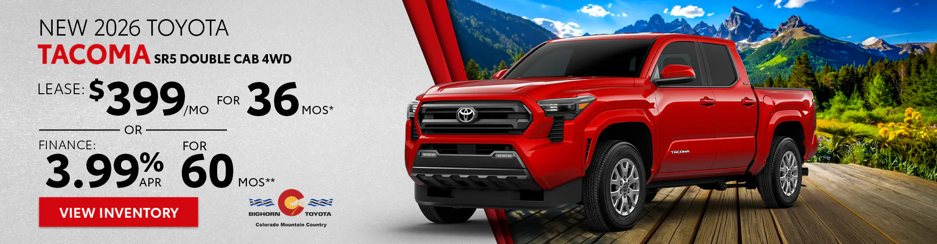 New 2026 Toyota Tacoma SR5 Double Cab 4WD