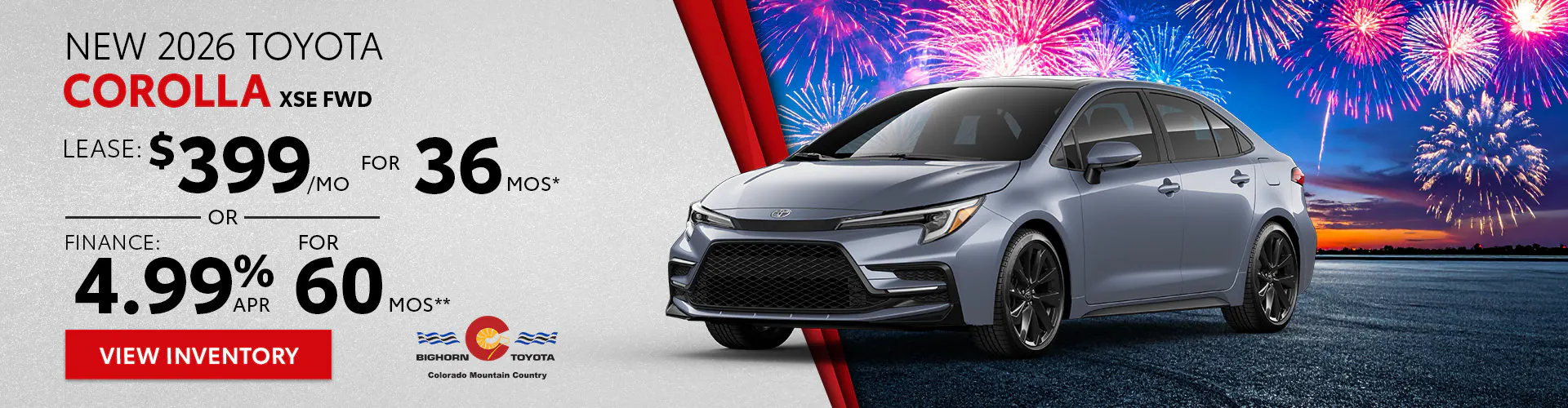 New 2026 Toyota Corolla XSE FWD