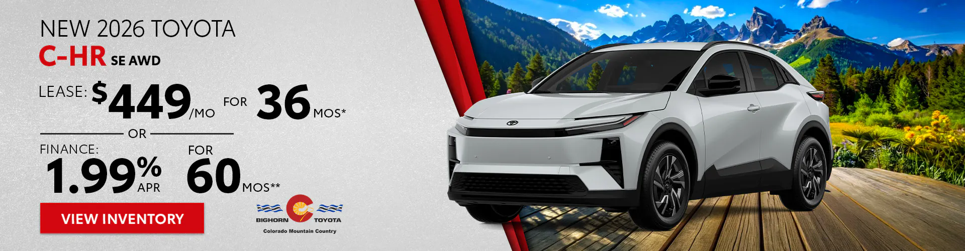 New 2026 Toyota C-HR SE AWD