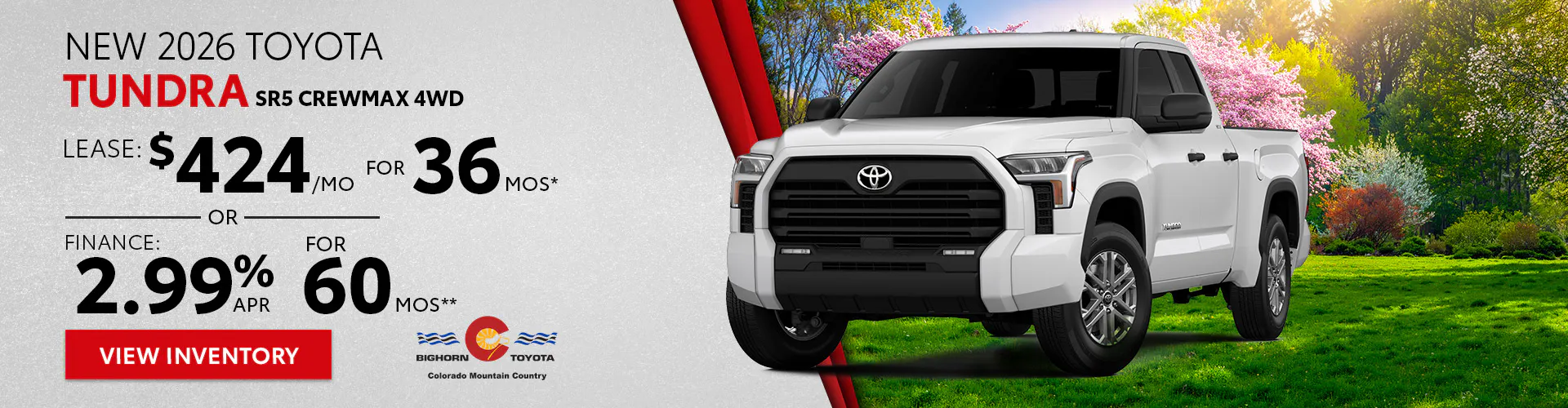 New 2026 Toyota Tundra SR5 CrewMax 4WD