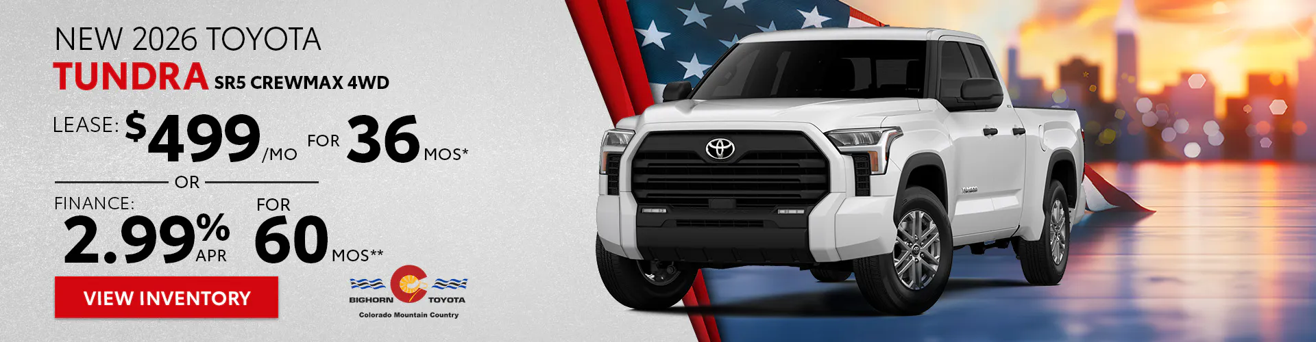 New 2026 Toyota Tundra SR5 CrewMax 4WD